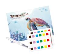 Libro Para Pintar Con Acuarelas: Libro De Ejercicios Para Dibujos En Acuarela, Librro Para Colorear Para Niños Pequeños Para Pintar Y Colorear, Para Niños, Niñas, Adolescentes, Hijos, Hijas, Familia