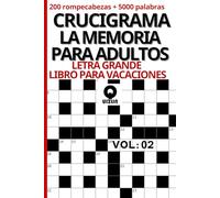 Libro para Vacaciones Autodefinidos Crucigrama La Memoria para Adultos Letra Grande V 02: pasatiempo divertido y desafiante Amantes de los ... sus mentes. Celebrar la Navidad Matemàticos
