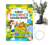 Libro Parlante De Palabras En Inglés - Juguete De Lectura De Fonética Y Vocabulario,Libro Parlante para Aprender Inglés | para Preescolar, Aula, Hogar, Cumpleaños, Niños y Niñas de 3 a 6 Años