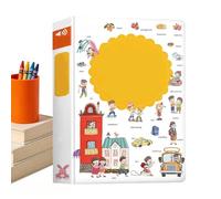 Libro parlante inglés interactivo, actividad de aprendizaje de voz, historia parlante con sonidos divertidos, herramienta educativa, libro infantil con diseño colorido, accesorio educativo para niños