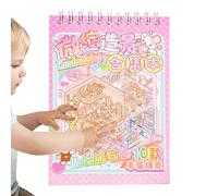 Libro Pegatinas Escenas Miniatura 3D Antiestrés Creatividad | Kit Casa 3D DIY Adhesivos Miniatura | 20 Sets Para Adultos Niños, PET Reutilizable Sin Corte, 14x10cm Terapia Creativa Recuerdos Cumpleaño