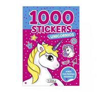 Libro Pegatinas SALDAÑA 1000 Stickers Unicornios