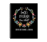 Libro planificador de fin de vida, planificador con texto en inglés "I'm Dead Planner, When I'm Gone Workbook", cuaderno organizador de libros de trabajo, cuaderno de arreglos finales guiados para