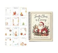 Libro Portatarjetas Navideñas Folleto Mensajes Bendiciones Festivas | Libro de Tarjetas de Felicitación Navideña para Hombres, Mujeres, Familia, Esposa, Esposo, Pareja, Jóvenes, Santa Claus