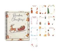 Libro Portatarjetas Navideñas Folleto Mensajes Bendiciones Festivas | Libro Portatarjetas de Regalo Navideñas Para Hombres Familia Esposa Esposo Novio Novia Jóvenes Adolescentes Mamá Papá Alce