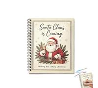 Libro Portatarjetas Navideñas Organizador de Mensajes de Bendiciones | Libro Portatarjetas Regalo Navidad Para Hombres Familia Esposa Esposo Novio Novia Jóvenes Adolescentes Mamá Papá Santa Claus