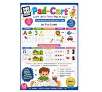 Libro Prescolare Pad-Cart™ - Imparo Lettere, Numeri e Inglese Giocando: Libro educativo per bambini dai 4 ai 6 anni con esercizi, pregrafismo, inglese e attività creative