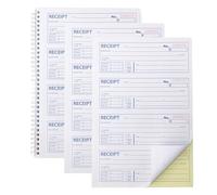 Libro profesional de recibos de dinero y alquiler de dos partes autocopias encuadernadas en espiral (3 paquetes)