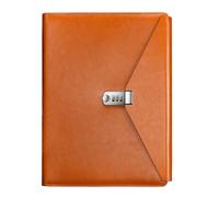 Libro profesional para firmar contratos para 4 papeles que incluyen cierre de contraseña y piel sintética para carpetas de abogados de gestión de documentos