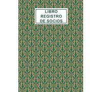 Libro registro de socios: Ideal para asociaciones o clubes deportivos | Control de miembros, aportaciones y ceses | Tamaño A4 español