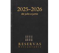 Libro reservas restaurante 2025: Agenda restaurante con fechas, 1 página diaria. A4