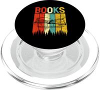 Libro Retro Reader Nerd Bibliófilo Lectura Bookworm Book PopSockets PopGrip para MagSafe