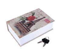 Libro Seguro Con Cerradura De Llave, Libro De Desvío De Tamaño Pequeño, Caja De Seguridad De Metal Portátil, Libro Secreto Oculto, Libro De Desvío De Diccionario, 7.09 X 4.53 X 2.17 Pulgadas(#2)
