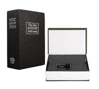 Libro Seguro, Secreto Libro Oculto Caja Fuerte Negro Caja de Almacenamiento Caja de Ahorro de Dinero Caja Fuerte Portátil de Dinero Libro Seguro Caja de Cerradura 11.5 X 5.5 X 5.5 X 18 Cm