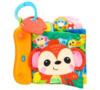 Winfun Libro sensorial Infantil, Libros sensoriales de Tela, con mordedor, luz y Sonidos, Juguete Musical bebés, Regalo para un bebé de 1 año, Regalos 6 Meses, 47276, 47276