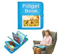 Libro Sensorial | Manta Sensorial para Demencia, Alzheimer, Asperger, Autismo Y Ansiedad (Blue)