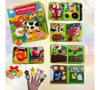 Libro Sensorial Montessori Bilingüe español/inlgés. Bebés y Niños 1-5 Años, Busy Board montessori, juegos sensoriales autismo, Pegatinas extras, Juguete Montessori, regalo cumpleaños, viaje