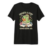 Libro sobre Dinosaurios de 2026, Lectura de la Biblioteca de Verano de Unreath a Story Camiseta Premium