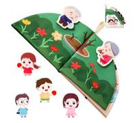 Libro suave para educativos sensoriales interactivos suaves y desmontables | libro de despertar de tela Niños y niñas jardín de infantes sala de juegos dormitorio