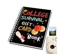 Libro Tarjetas Universitario - 18x13cm Soporte para Efectivo - Portalápices para Graduados | para Adolescentes, Estudiantes Universitarios, Residencia, Cumpleaños