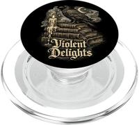 Libro Violent Delights Dark Academia Raven Leer Horror gótico PopSockets PopGrip para MagSafe