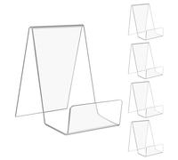 Libros Acrílicos Transparentes 5 Piezas, Porta Cartel Expositor Caballete Exhibición Tabletas Soporte para Hojas Música Cuadernos CD Mostrar Imágenes Cómics