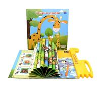 Libros con sonido - 11.02x10.04 pulgadas de aprendizaje ruso interactivo con audio para niños, herramienta educativa para la práctica del idioma, ayudas de estudio divertidas para el hogar, viajes