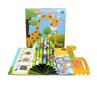 Libros con sonido - Juguetes educativos rusos para bebés, juguetes educativos interactivos para el hogar, libro de cuentos de hadas inteligente para niños, juguetes educativos para literatura en casa