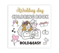 Libros de actividades para el día de la boda,Libro para colorear para el día de la boda,Libro de actividades para colorear - 40 páginas de mesa de boda para colorear, libros para colorear de mariag