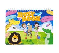 Libros De Actividades Para Niños,Juegos De Aprendizaje Portátil De Dos Caras,Formas Asignación De Trabajo Libro Puzzle Juguetes | Para Preescolar Niñas Hogar Viaje Escuela Viaje Avi