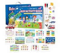 Libros de Actividades para Niños - Juguete De Desarrollo De Habilidades Motoras Finas - Actividades Educativas Para La Etapa Preescolar | Para Niños Y Niñas, Casa, Preescolar, Viajes En Coche Y Avión