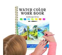 Libros de acuarela para adultos, libro de pintura de acuarela, libro de trabajo de práctica de obras de arte, guía de pintura creativa, libro de arte para principiantes, para viajes, escuela, hogar