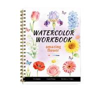 Libros de acuarela para adultos, libro de pintura de acuarela, libro de trabajo de práctica de obras de arte, guía de pintura creativa, libro de arte para principiantes, para viajes, escuela, hogar