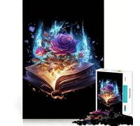 Libros de Acuarelas Rompecabezas mágicos de 1000 Piezas Juego para ejercitar la Mente artesanía experta en Corte pasatiempo Fascinante para Momentos de Ocio (38x52cm)