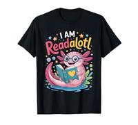 Libros de Axolotl Que Leo Mucho Leyendo Bookworm Girls Kids Camiseta