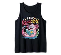 Libros de Axolotl Que Leo Mucho Leyendo Bookworm Girls Kids Camiseta sin Mangas