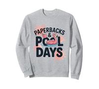 Libros de bolsillo y días de piscina Lectura de verano Flamingo Sudadera