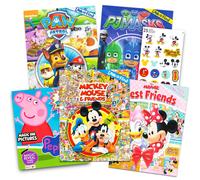 Libros de bsqueda de imgenes de Disney establecidos para nios 2-4 nios pequeos - 5 Libros Find It con Minnie Mouse Mickey Mouse Peppa Pig Patrol