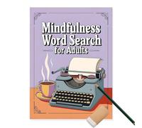 Libros de búsqueda de palabras para adultos, búsqueda de palabras - Crea tranquilidad y positividad en tu vida | Word -Fund Set para adultos para mantener tus pensamientos, juegos de actividades para