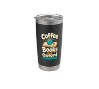 Libros de café y humor para amantes de la gramática de Oxford Commas Vaso térmico de acero inoxidable de doble pared