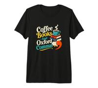 Libros de café y Lectura de Nerd gramática de Oxford Commas Camiseta Premium