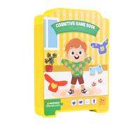 Libros de calcomanías de vestir, juego educativo para niñas, actividad de vestir interactiva, páginas de aprendizaje divertidas con diseños coloridos, para niños en edad preescolar, libro de