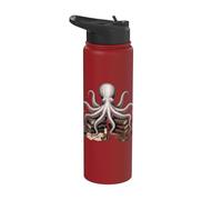 Libros de Dark Academia Octopus Stainless Steel Insulated Water Bottle