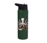 Libros de Dark Academia Octopus Stainless Steel Insulated Water Bottle