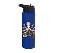 Libros de Dark Academia Octopus Stainless Steel Insulated Water Bottle