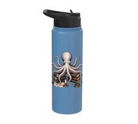 Libros de Dark Academia Octopus Stainless Steel Insulated Water Bottle