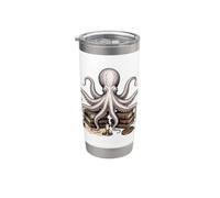 Libros de Dark Academia Octopus Vaso térmico de acero inoxidable de doble pared