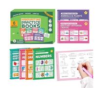 Libros De Escritura Ranurados Para Niños - Cuadernos Escritura A Mano Ranurada Para Calco - Libros para Motricidad Fina con Animales,Para Escuela Casa Vacaciones de Verano Maestros y Principiantes