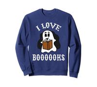Libros de fantasmas Divertido Biblioteca de Halloween Biblioteca Lindo Sudadera