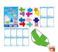 Libros De Matemáticas | Libro de Geometría con Cuerda Tirante,Juguete 3D con Cuerda para Aprender Volumen Dibujo Superficies Estudiantes Familias 5-12 Años